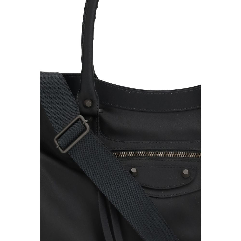 Black Polyamide Shoulder Bag