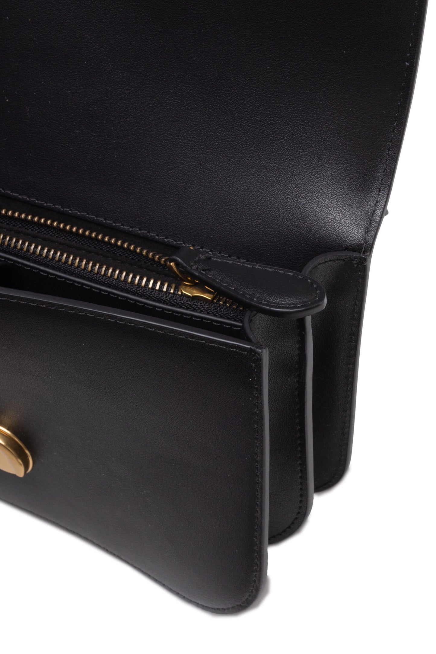 Sac bandoulière Love Bell Classic en cuir noir