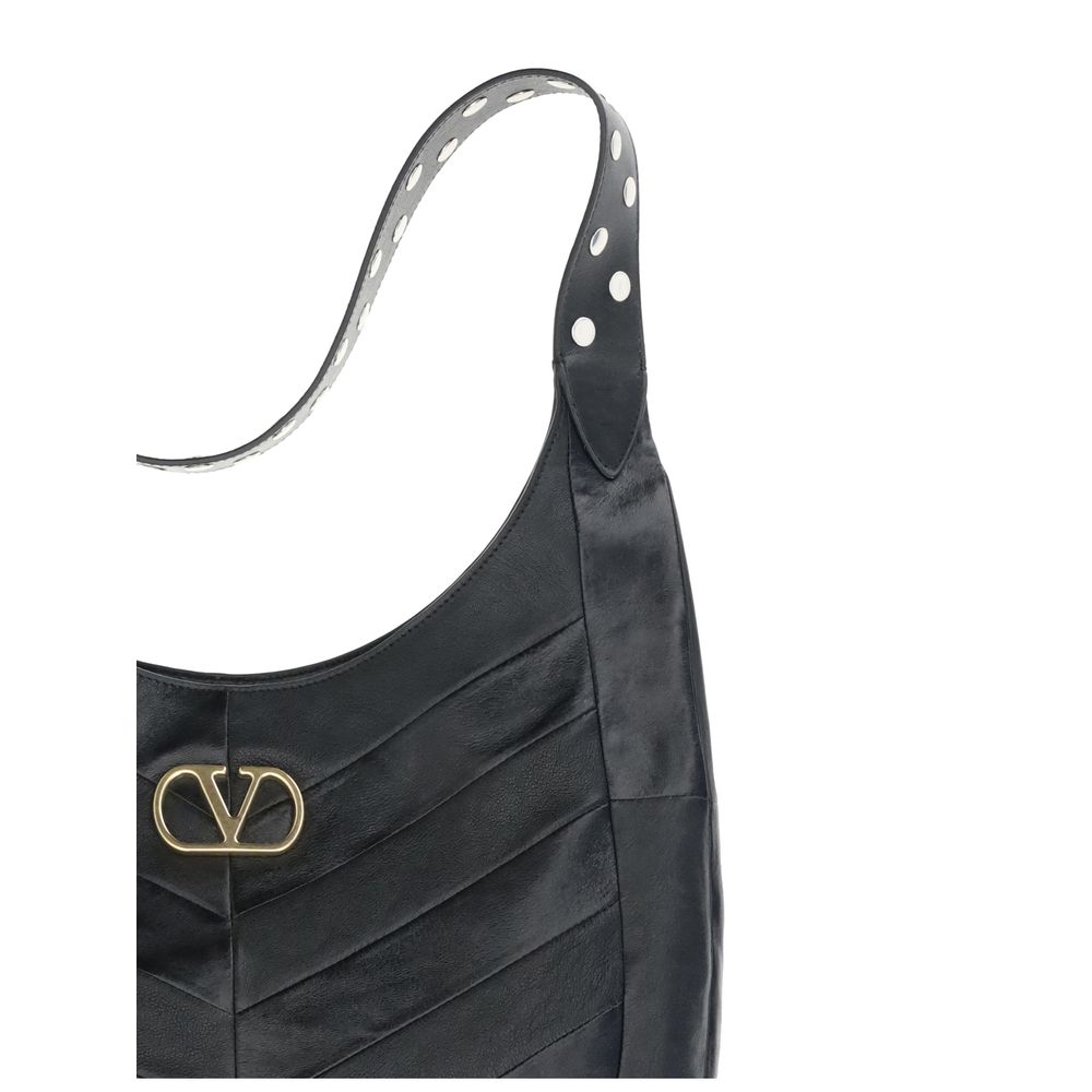 Black Leather Shoulder Bag