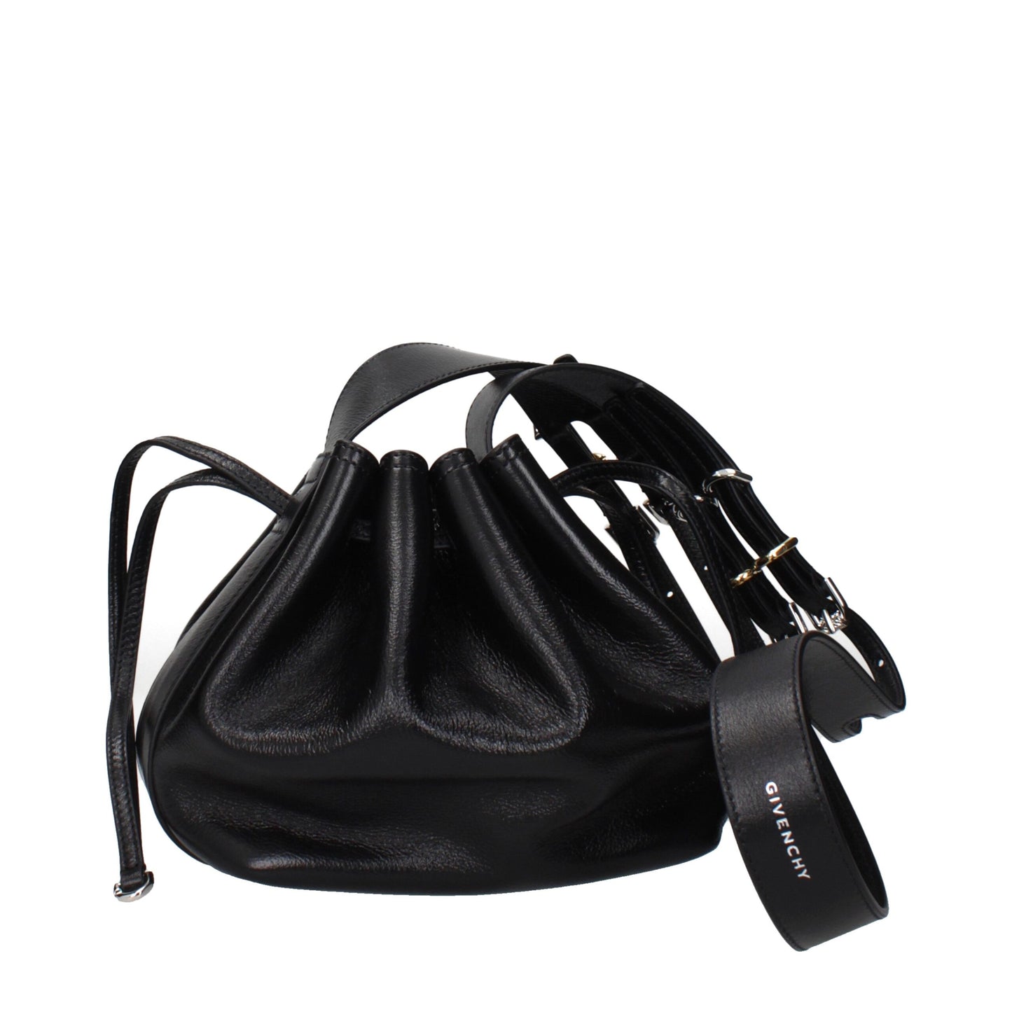 Black Leather Crossbody Bag