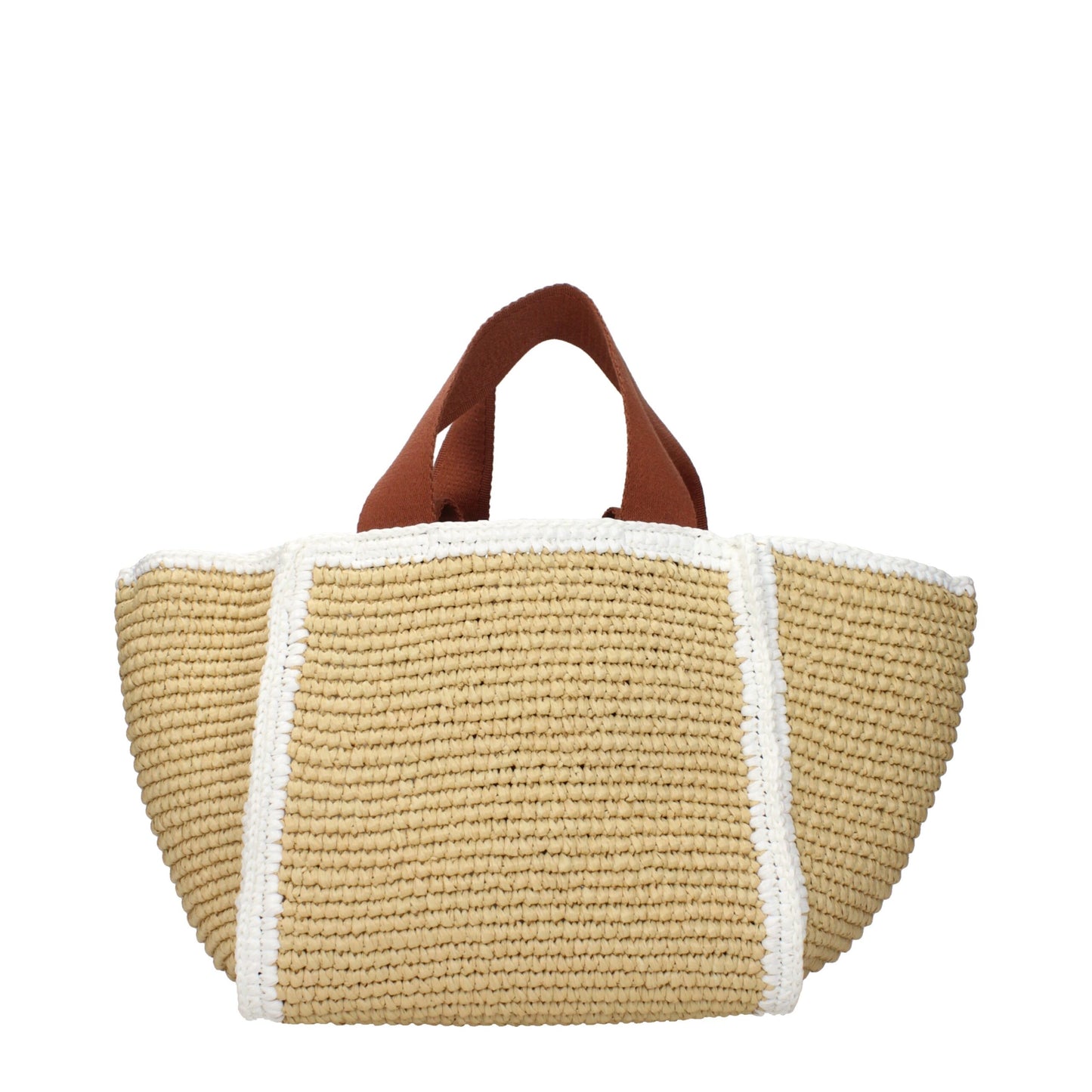 Beige Raffia Handbag