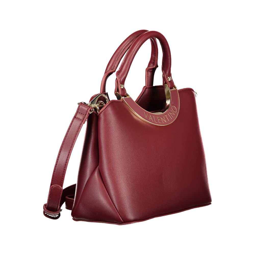 Rosso Polyurethane Women Handbag