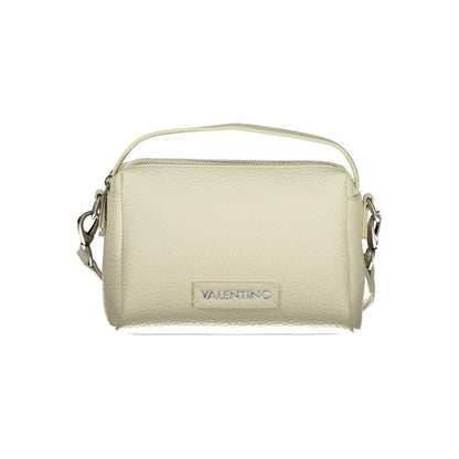 Bianco Polyurethane Women Handbag