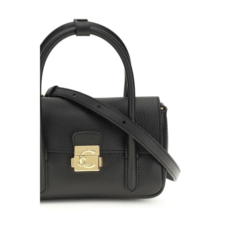 Black Calf Leather Bos Taurus Handbag