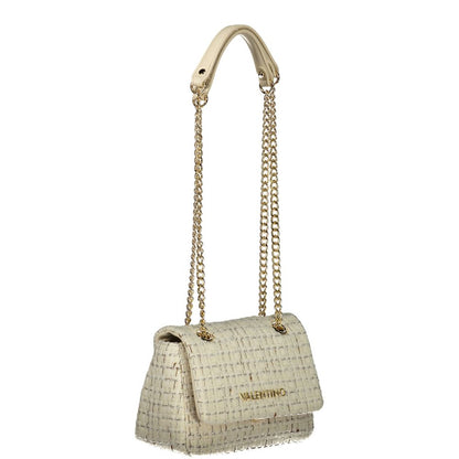 Bianco Polyurethane Women Handbag