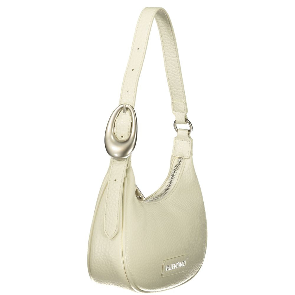 White Polyurethane Women Shoulder Bag
