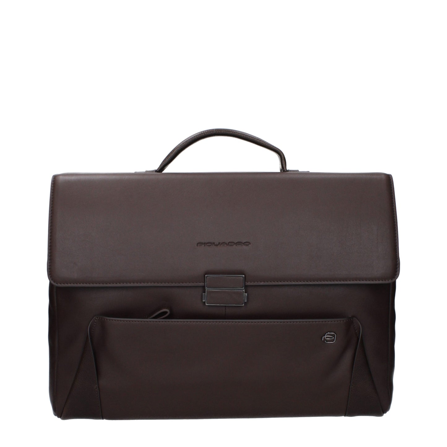 Brown Leather Business And Laptop Bag