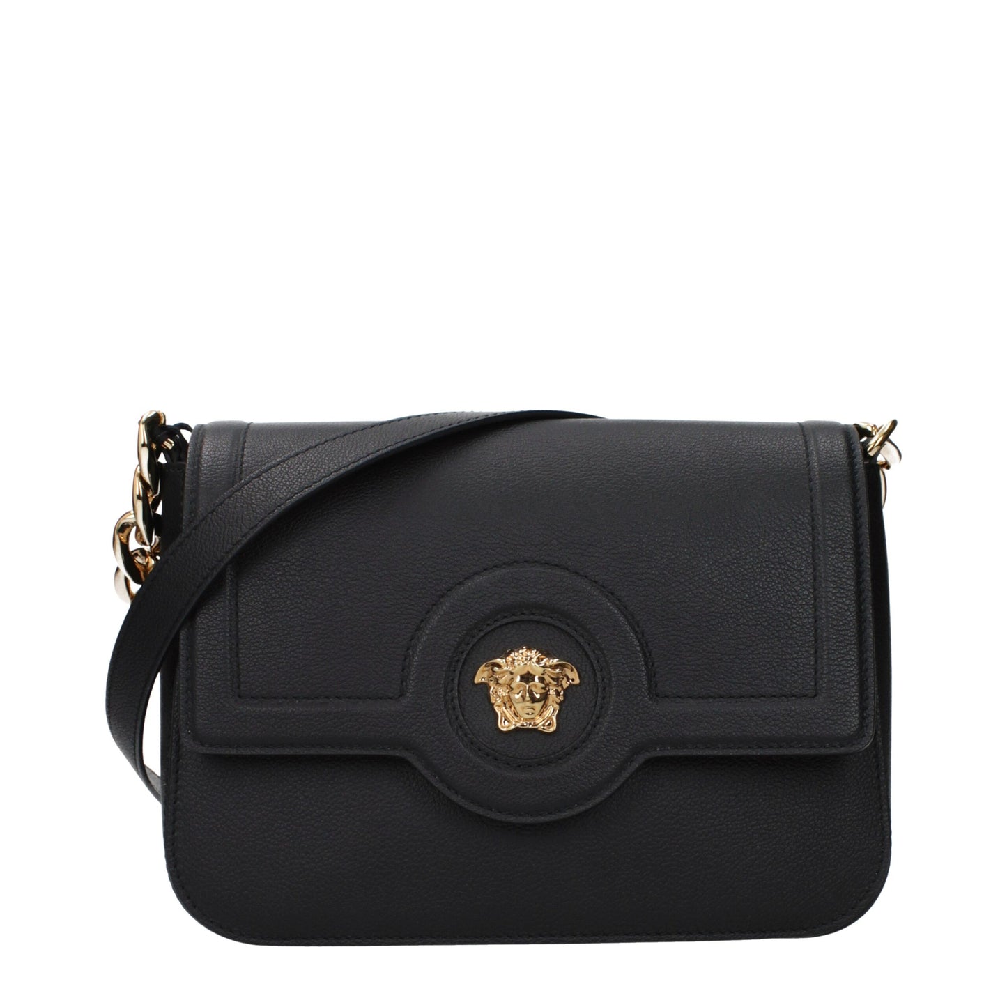 Black Leather Crossbody Bag