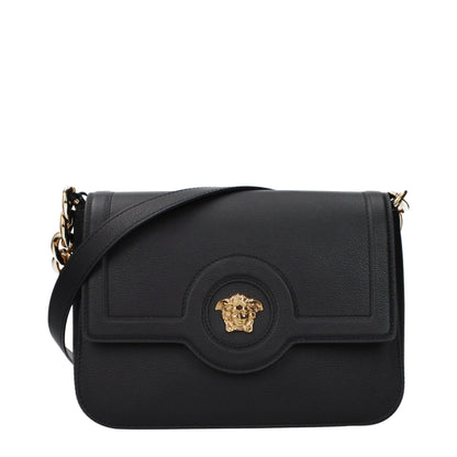 Black Leather Crossbody Bag