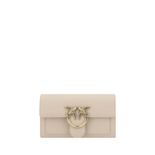 Beige Calf Leather Bos Taurus Shoulder Bag