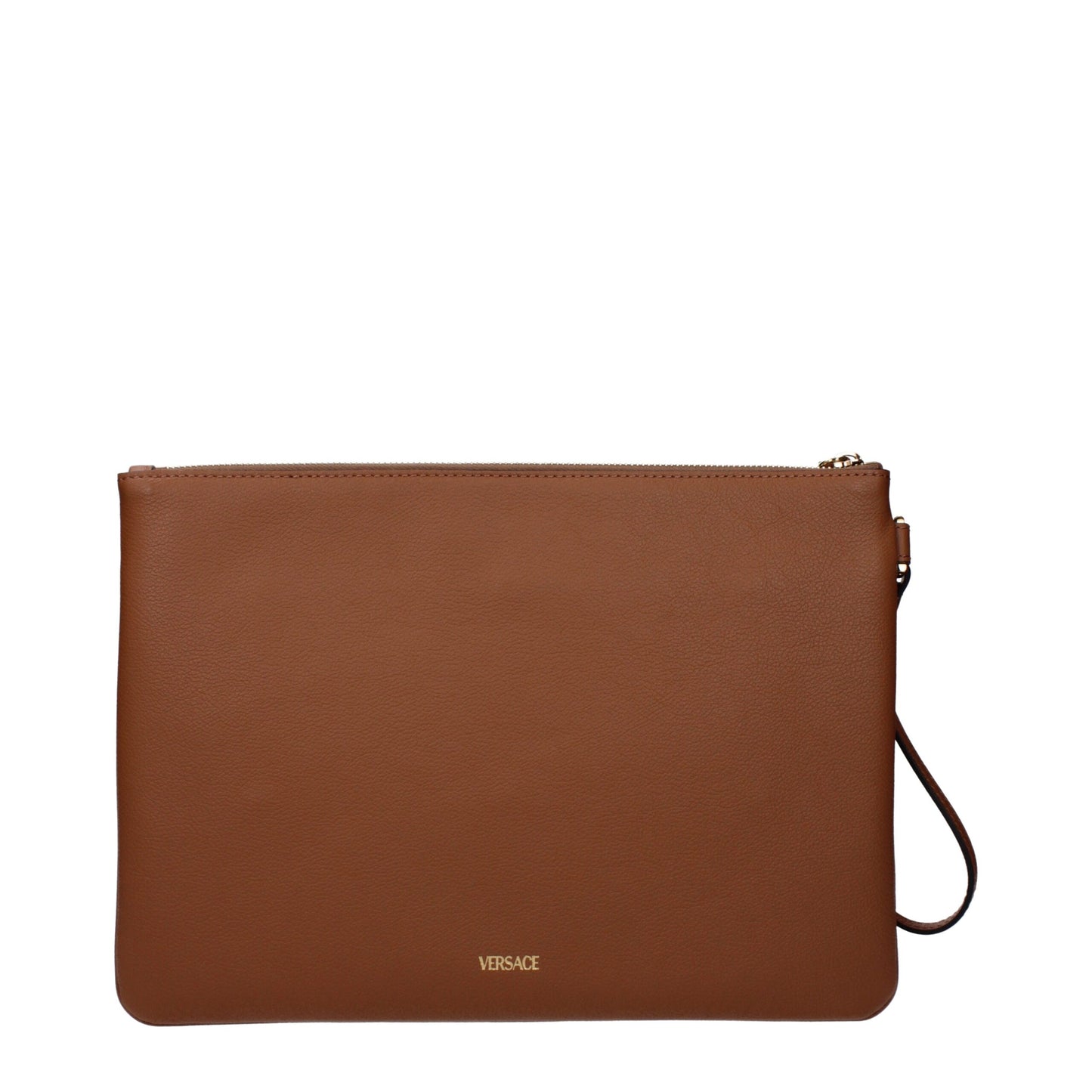 Brown Leather Clutch Bag