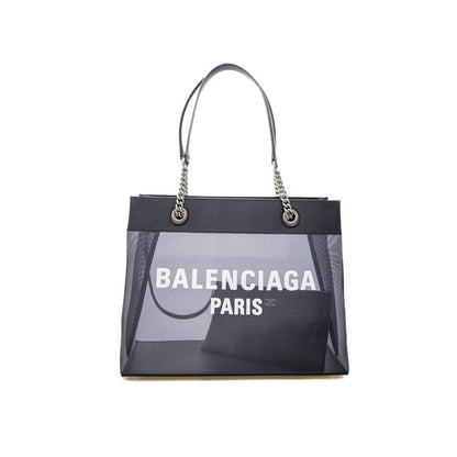 Black Polyester Tote Bag