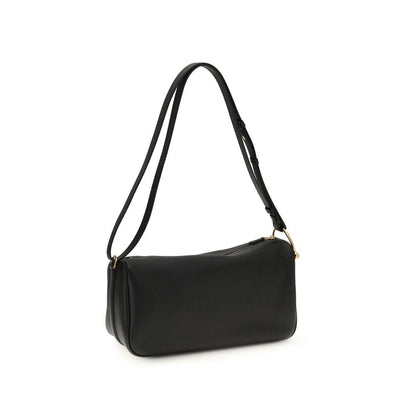 Black Calf Leather Bos Taurus Shoulder Bag