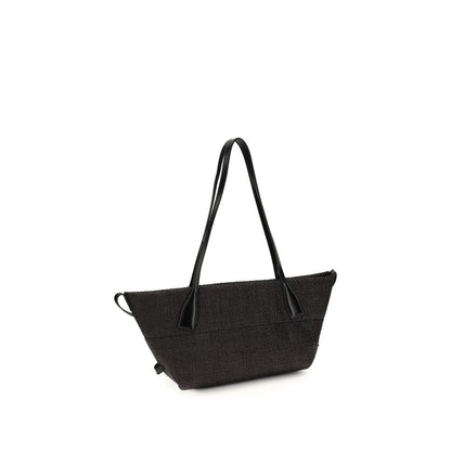 Black Raffia Shoulder Bag