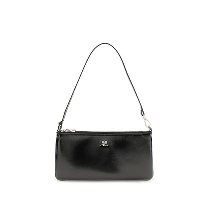 Black Cowhide Shoulder Bag