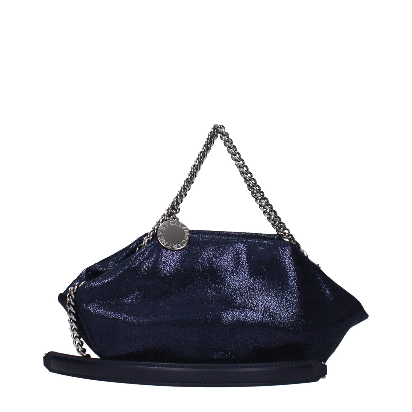 Blue Leather Handbag