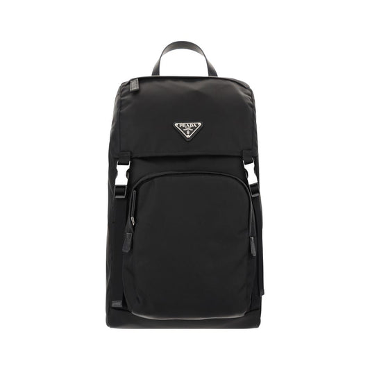 Black Recycled Polyamide Backpack