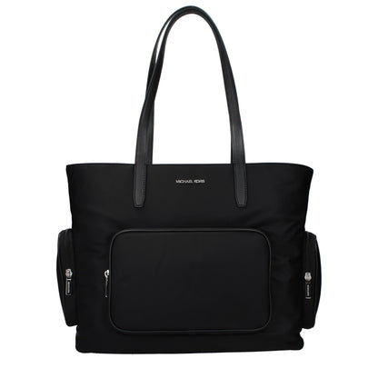 Black Fabric Shoulder Bag
