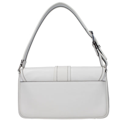 White Leather Shoulder Bag