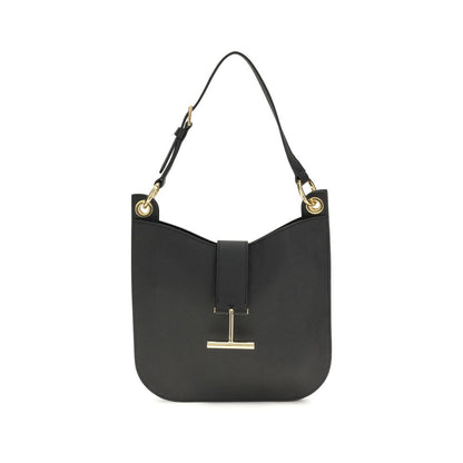 Black Calf Leather Bos Taurus Shoulder Bag