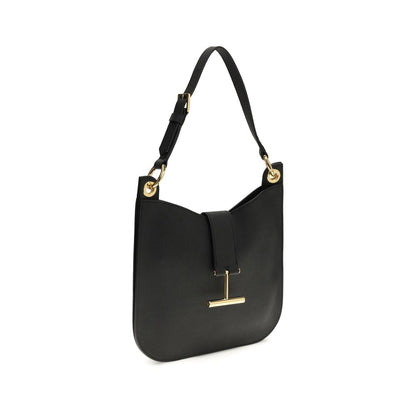 Black Calf Leather Bos Taurus Shoulder Bag