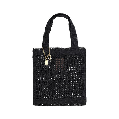 Black Raffia Raffia Bag