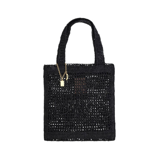 Black Raffia Raffia Bag