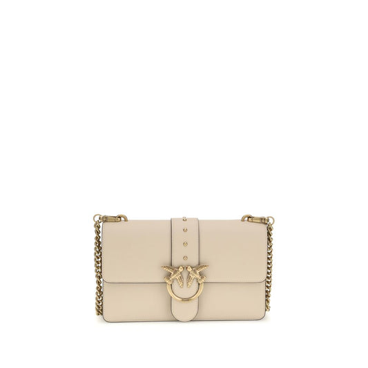 Beige Calf Leather Bos Taurus Shoulder Bag