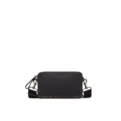 Black Calfskin Shoulder Bag