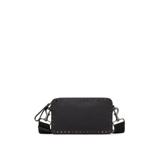 Black Calfskin Shoulder Bag