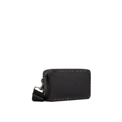 Black Calfskin Shoulder Bag