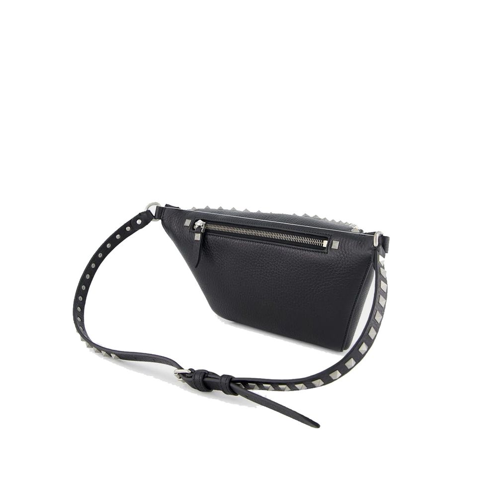 Black Calfskin Belt Bag