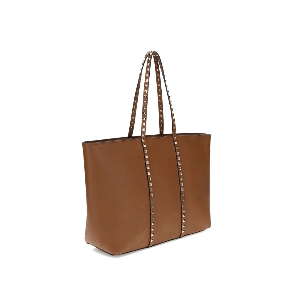 Brown Calfskin Tote Bag