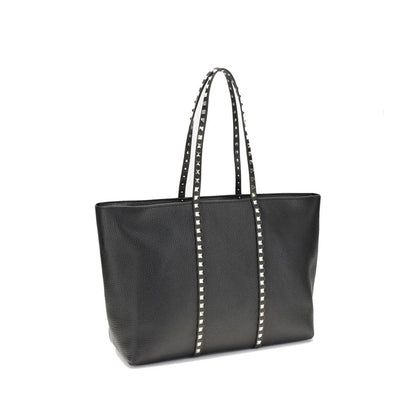 Black Calfskin Tote Bag