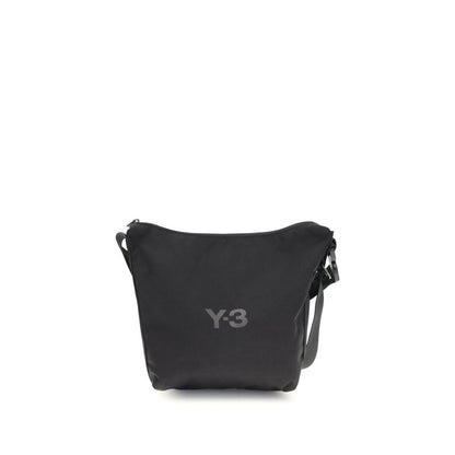 Black Polyester Shoulder Bag