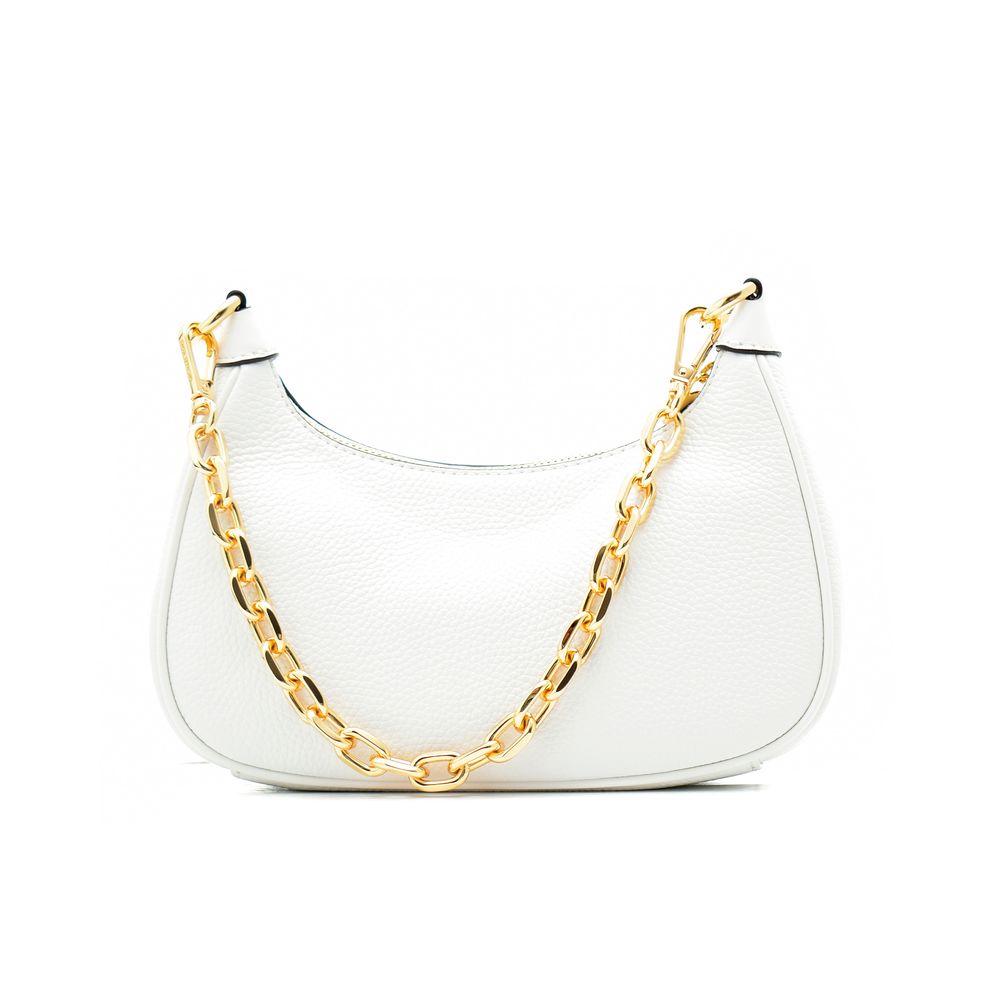 White Leather Shoulder Bag