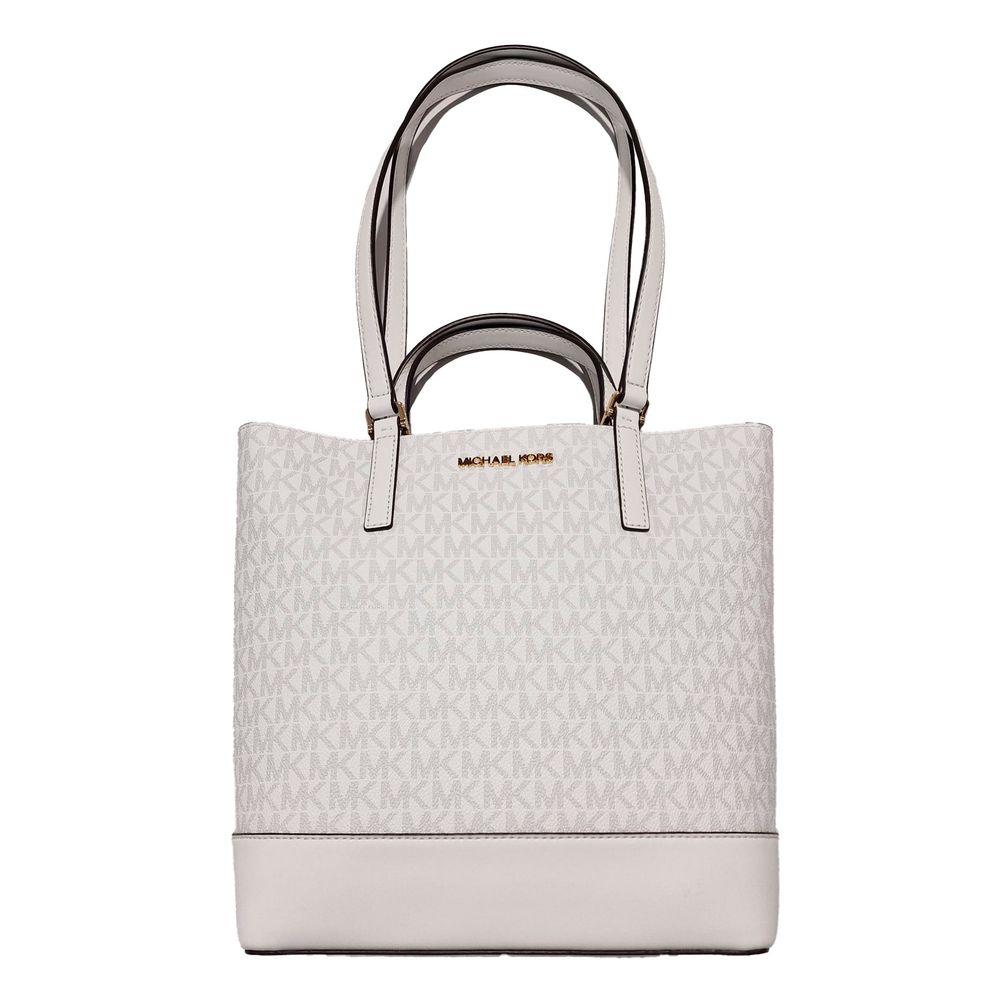 White Leather Tote Bag