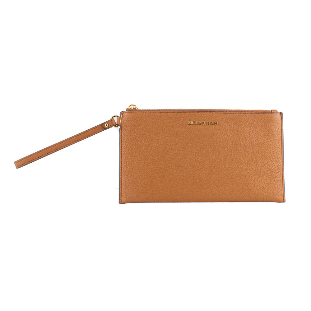 Brown Leather Clutch Bag
