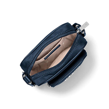 Blue Nylon Crossbody Bag