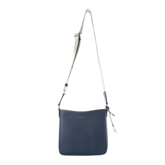 Blue Canvas Crossbody Bag