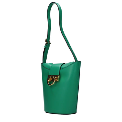 Green Leather Shoulder Bag
