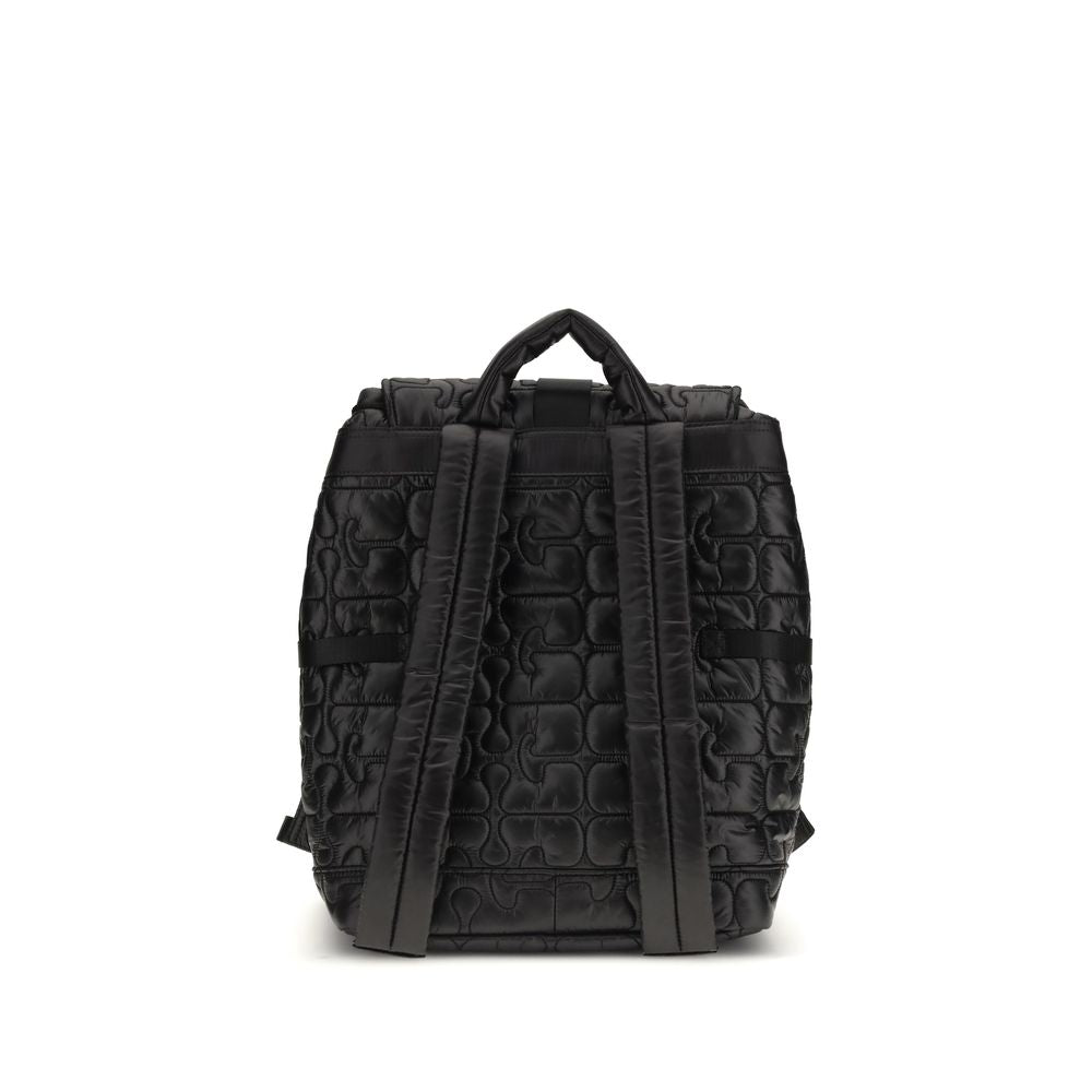 Black Recycled Polyamide Backpack