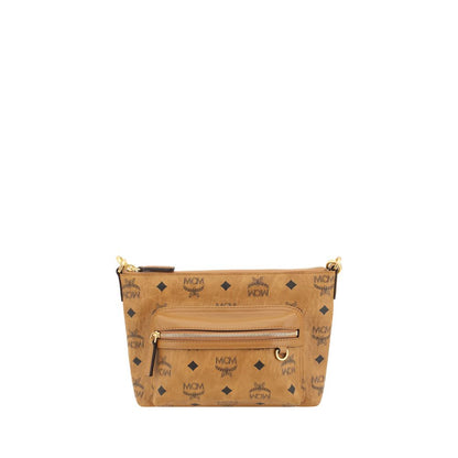 Brown Polyethylene Shoulder Bag