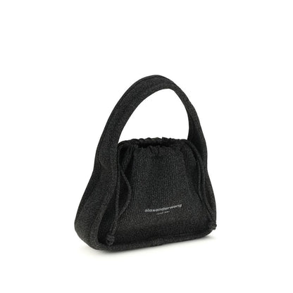 Black Polyester Handbag