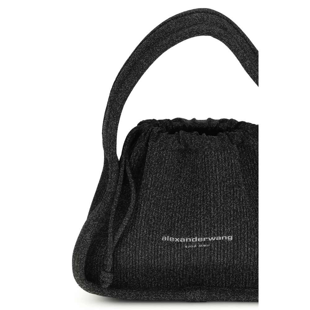 Black Polyester Handbag