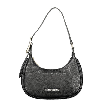 Black Polyurethane Women Shoulder Bag