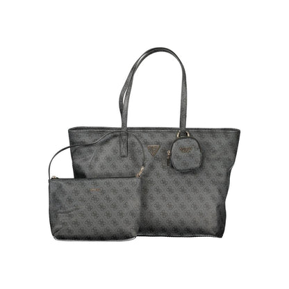 Grigio Poliuretano Women Handbag