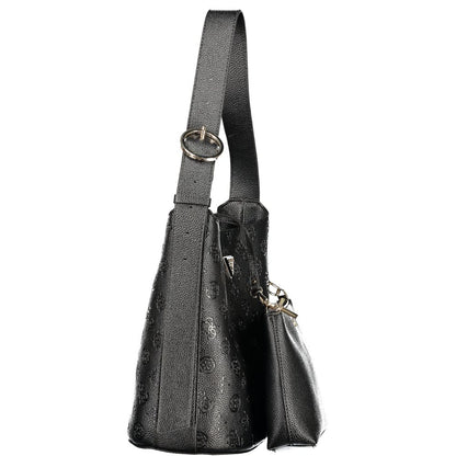"Nero Poliuretano Woman Bucket Bag"