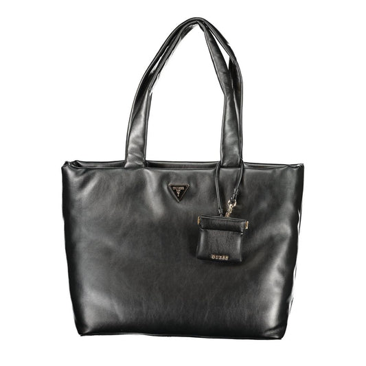 Black Polyurethane Women's Handbag