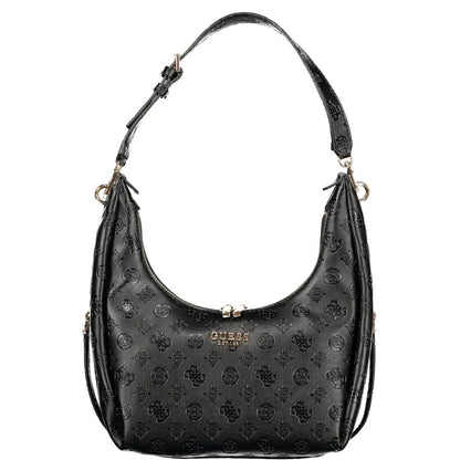 Black Polyurethane Women's Handbag